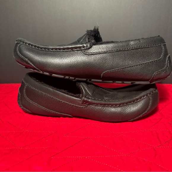 UGG x Telfar Black Leather Loafers